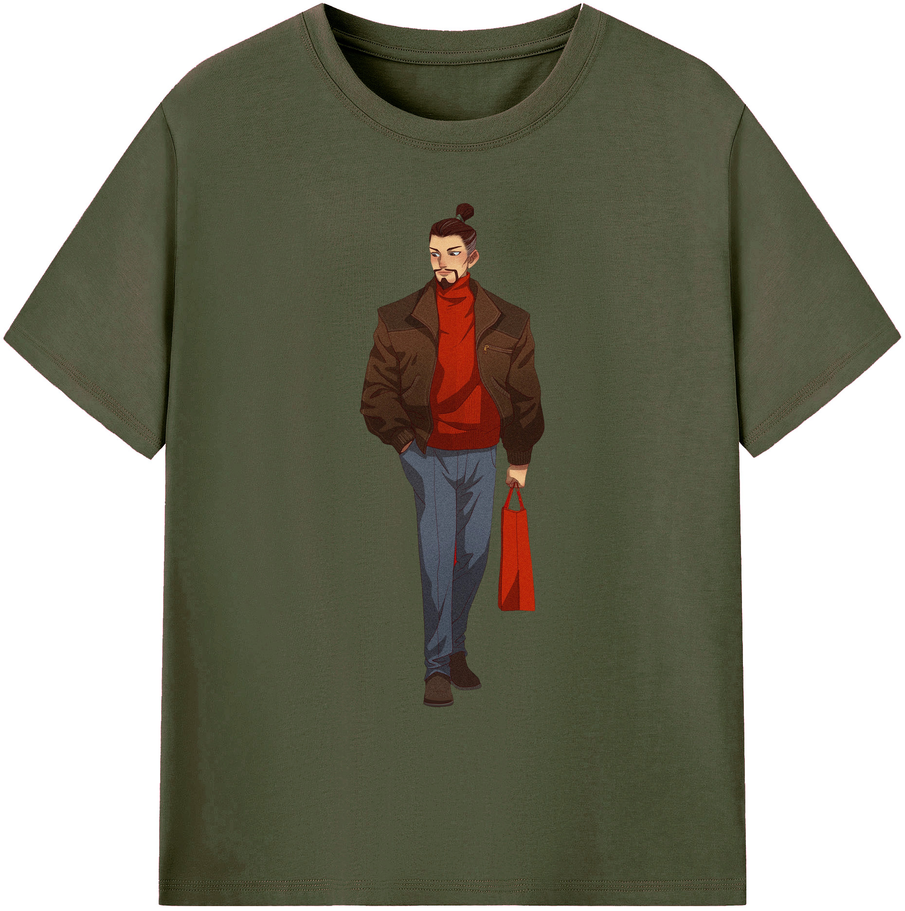 （画像用） Ne Zha 2 ナタ 魔童の大暴れ 綿100％ メンズ半袖Tシャツ｜肌触りやわらか＆通気性